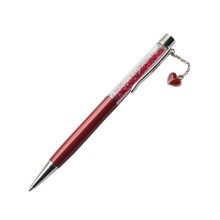 Подарочная ручка с металлическим шариком из сердечка Crystal String